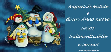 Auguri di Natale e Buon Anno